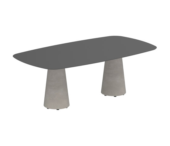 Conix table 220x120cm concrete | Mesas comedor | Royal Botania