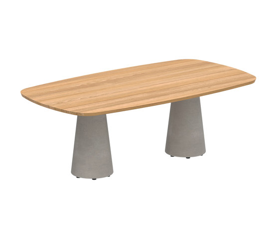 Conix table 220x120cm concrete | Tables de repas | Royal Botania