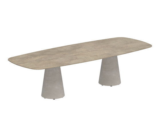 Conix table 300x120cm concrete | Dining tables | Royal Botania