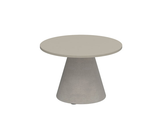 Conix side table 40cm round concrete | Tavolini alti | Royal Botania