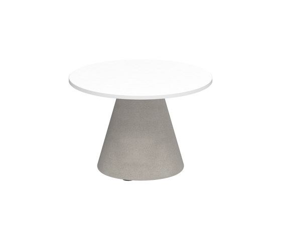 Conix side table 40cm round concrete | Mesas auxiliares | Royal Botania