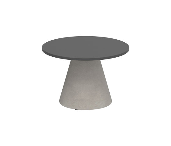 Conix side table 40cm round concrete | Tavolini alti | Royal Botania