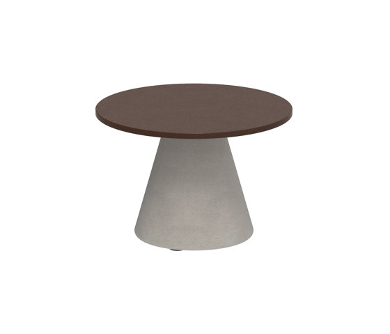 Conix side table 40cm round concrete | Mesas auxiliares | Royal Botania