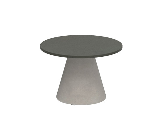 Conix side table 40cm round concrete | Tavolini alti | Royal Botania