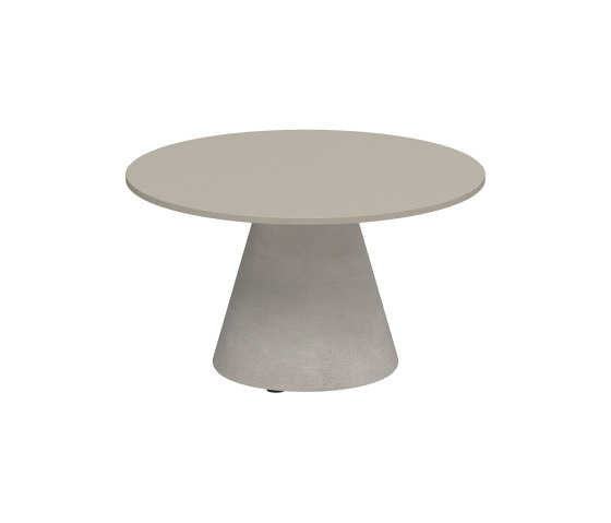 Conix side table 60cm round concrete | Tavolini alti | Royal Botania