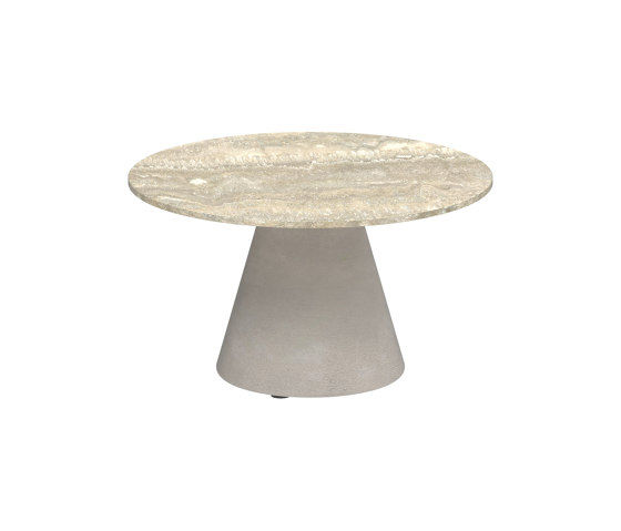 Conix side table 60cm round concrete | Tavolini alti | Royal Botania