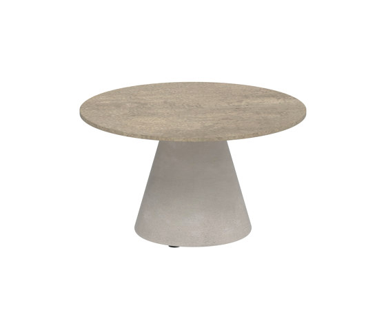 Conix side table 60cm round concrete | Tavolini alti | Royal Botania