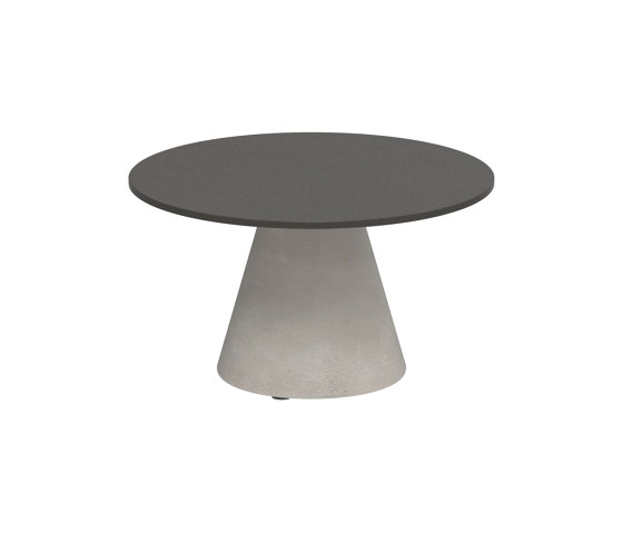 Conix side table 60cm round concrete | Tavolini alti | Royal Botania