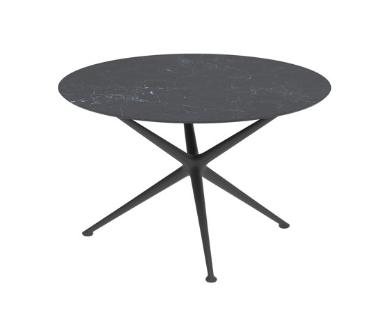 Exes table 120cm round coated aluminium & ceram top | Dining tables | Royal Botania