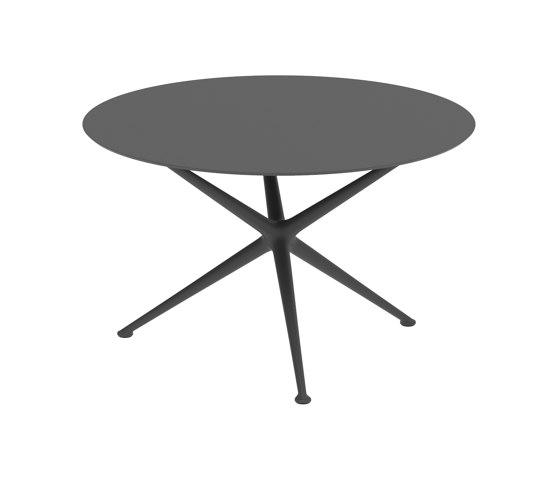 Exes table 120cm round coated aluminium & ceram top | Dining tables | Royal Botania