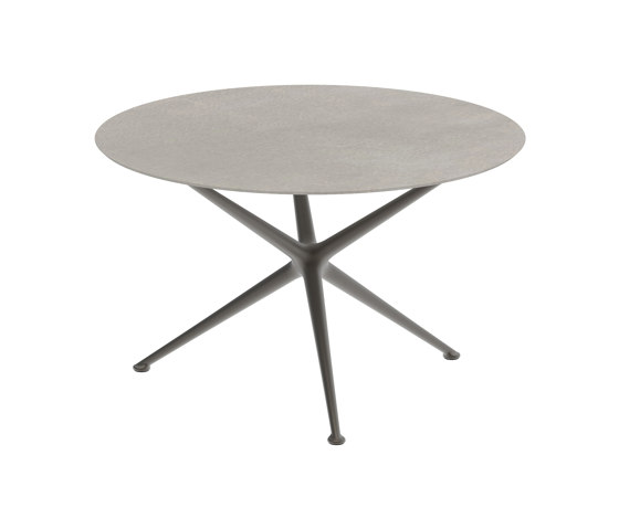 Exes table 120cm round coated aluminium & ceram top | Dining tables | Royal Botania