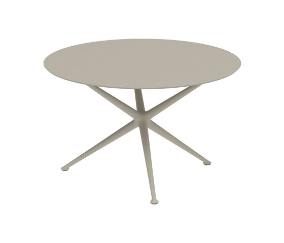 Exes table 120cm round coated aluminium & ceram top | Dining tables | Royal Botania