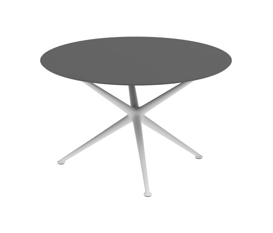 Exes table 120cm round coated aluminium & ceram top | Dining tables | Royal Botania