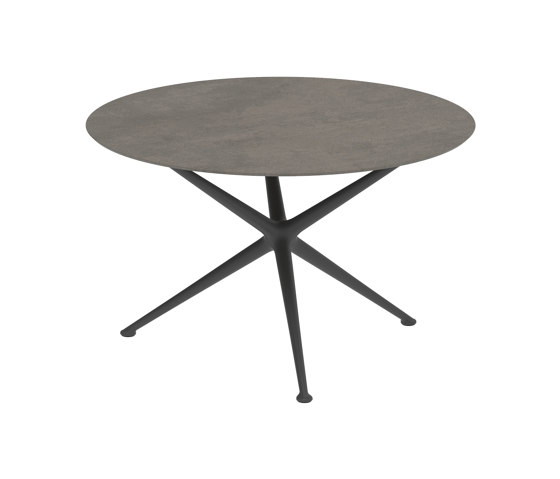 Exes table 120cm round coated aluminium & ceram top | Dining tables | Royal Botania