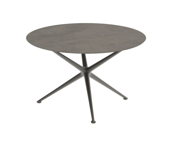 Exes table 120cm round coated aluminium & ceram top | Dining tables | Royal Botania