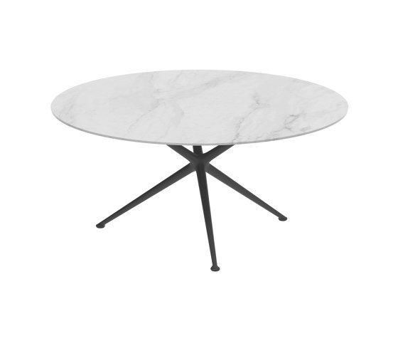 Exes Tisch 160cm round coated aluminium & Keramik Tischplatte | Esstische | Royal Botania