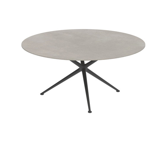 Exes Tisch 160cm round coated aluminium & Keramik Tischplatte | Esstische | Royal Botania