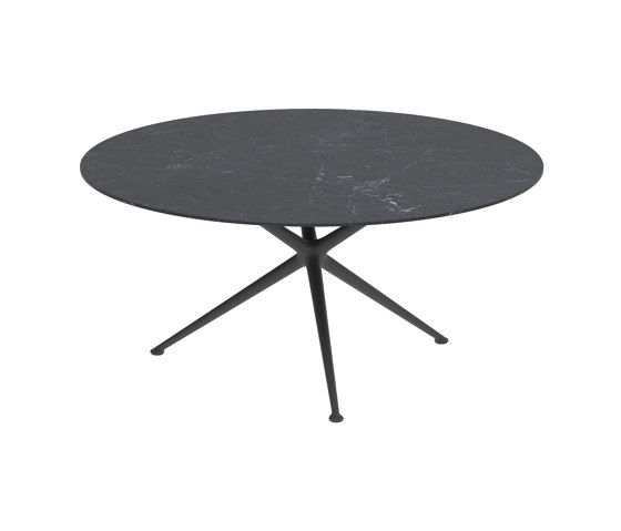 Exes table 160cm round coated aluminium & ceram top | Mesas comedor | Royal Botania