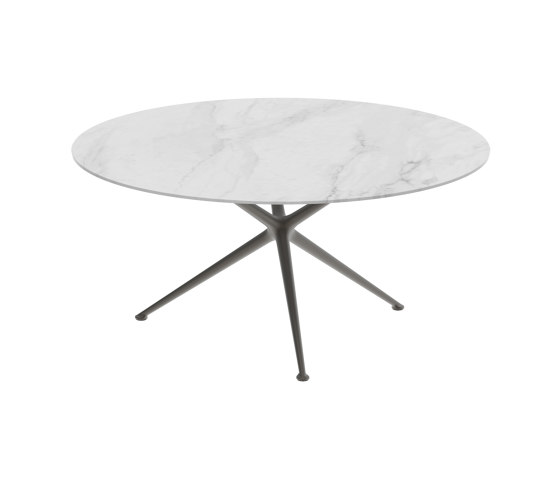 Exes Tisch 160cm round coated aluminium & Keramik Tischplatte | Esstische | Royal Botania