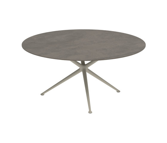 Exes table 160cm round coated aluminium & ceram top | Mesas comedor | Royal Botania