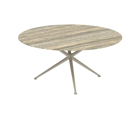 Exes Tisch 160cm round coated aluminium & Keramik Tischplatte | Esstische | Royal Botania