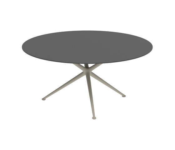 Exes table 160cm round coated aluminium & ceram top | Mesas comedor | Royal Botania