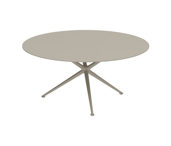 Exes table 160cm round coated aluminium & ceram top | Dining tables | Royal Botania