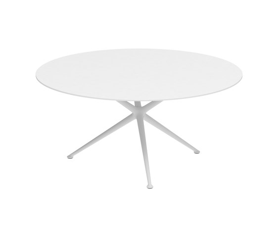 Exes table 160cm round coated aluminium & ceram top | Mesas comedor | Royal Botania