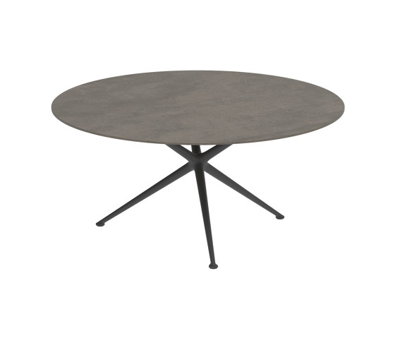 Exes table 160cm round coated aluminium & ceram top | Mesas comedor | Royal Botania