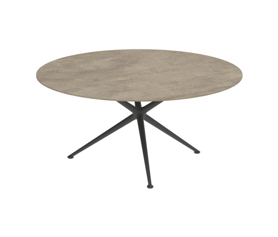 Exes Tisch 160cm round coated aluminium & Keramik Tischplatte | Esstische | Royal Botania