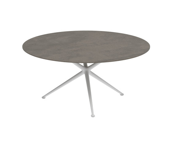 Exes table 160cm round coated aluminium & ceram top | Mesas comedor | Royal Botania