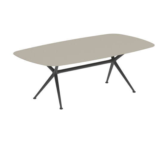 Exes table 220x120cm coated aluminium & ceram top | Tavoli pranzo | Royal Botania