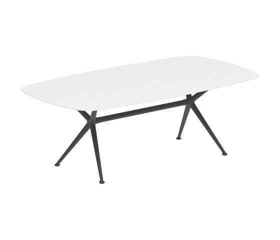 Exes table 220x120cm coated aluminium & plateau en céramique | Tables de repas | Royal Botania