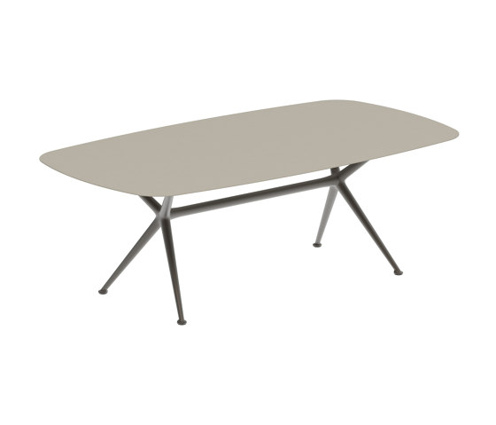 Exes table 220x120cm coated aluminium & ceram top | Dining tables | Royal Botania