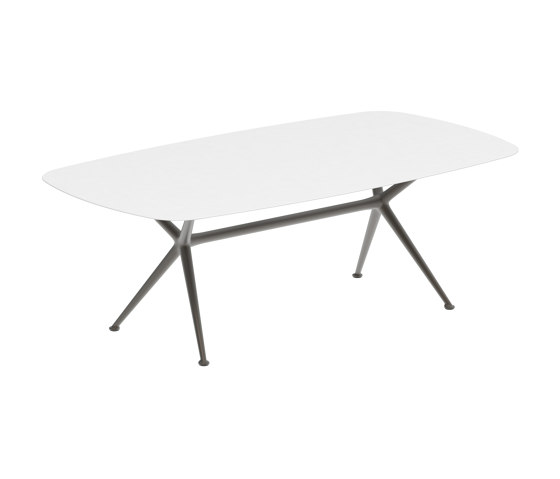 Exes table 220x120cm coated aluminium & ceram top | Tavoli pranzo | Royal Botania