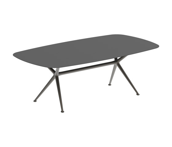 Exes table 220x120cm coated aluminium & ceram top | Tavoli pranzo | Royal Botania