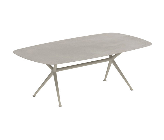 Exes table 220x120cm coated aluminium & ceram top | Mesas comedor | Royal Botania