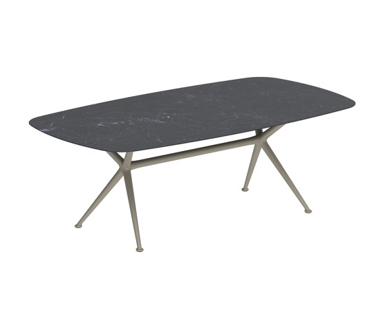 Exes table 220x120cm coated aluminium & ceram top | Mesas comedor | Royal Botania