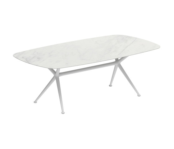 Exes table 220x120cm coated aluminium & ceram top | Mesas comedor | Royal Botania