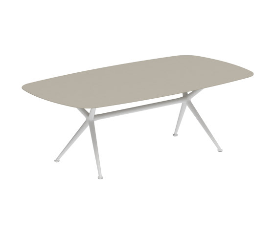 Exes table 220x120cm coated aluminium & ceram top | Dining tables | Royal Botania