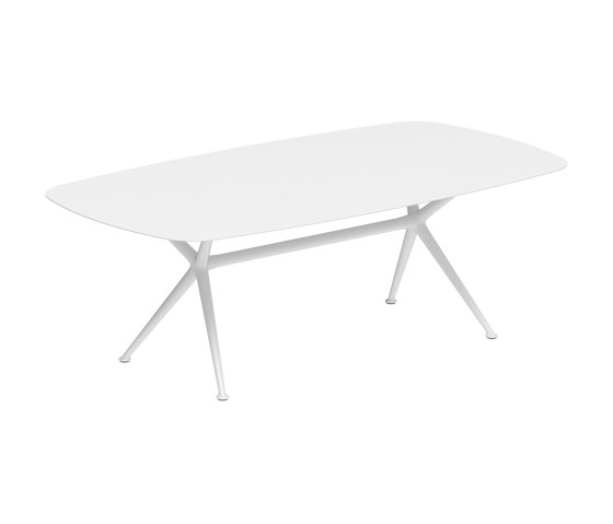 Exes table 220x120cm coated aluminium & plateau en céramique | Tables de repas | Royal Botania