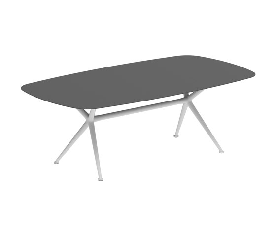 Exes table 220x120cm coated aluminium & ceram top | Dining tables | Royal Botania