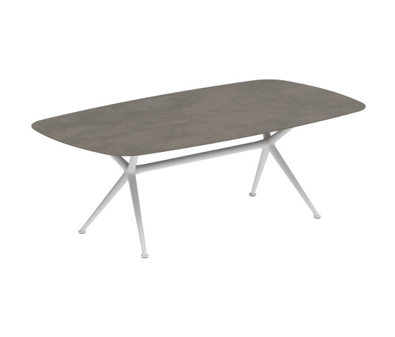 Exes table 220x120cm coated aluminium & ceram top | Dining tables | Royal Botania