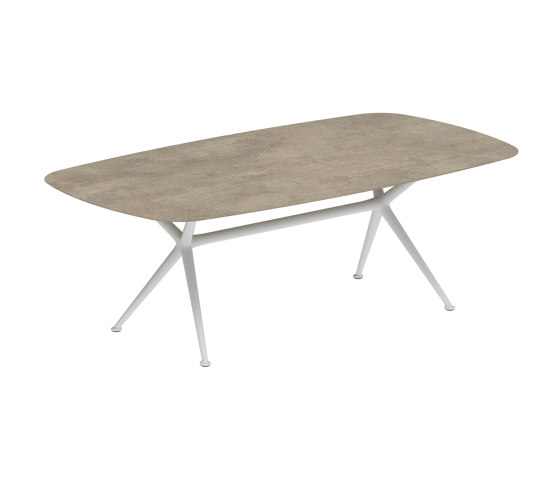 Exes table 220x120cm coated aluminium & ceram top | Tavoli pranzo | Royal Botania