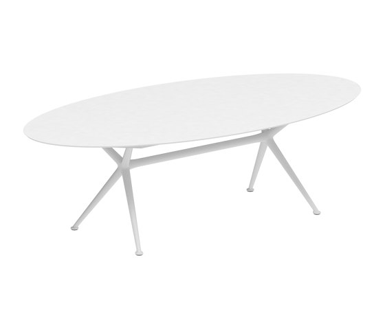 Exes table 250x130cm ellips coated aluminium & ceram top | Mesas comedor | Royal Botania