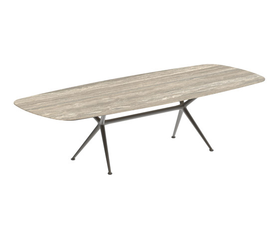 Exes table 300x120cm coated aluminium & ceram top | Tavoli pranzo | Royal Botania