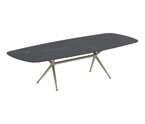 Exes table 300x120cm coated aluminium & ceram top | Tavoli pranzo | Royal Botania