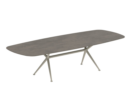 Exes table 300x120cm coated aluminium & ceram top | Tavoli pranzo | Royal Botania