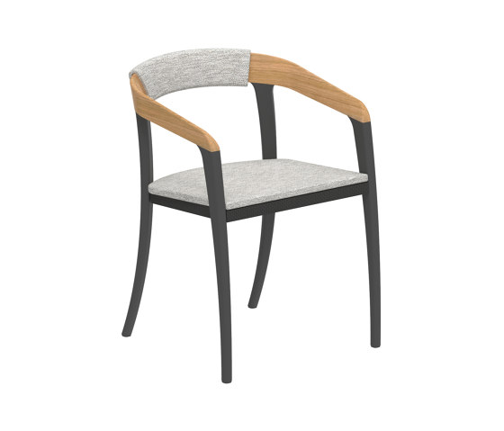 Jive arm chair coated alu & teak | Sedie | Royal Botania