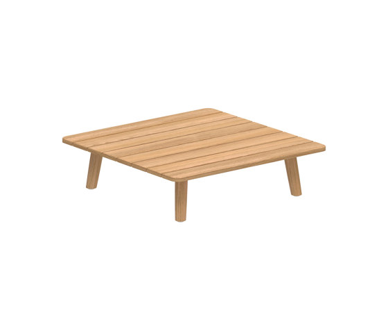 Mambo Lounge 90 table Teak top | Tables basses | Royal Botania